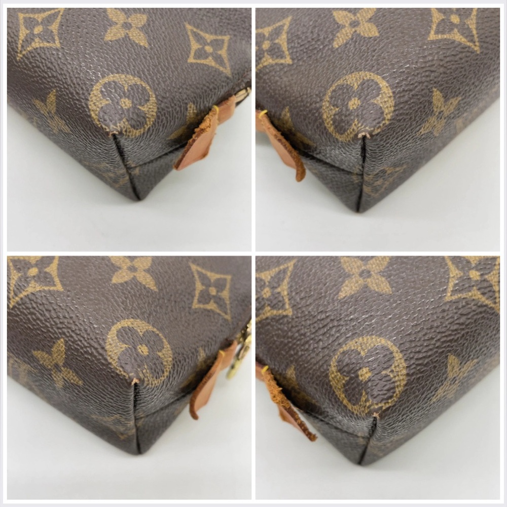 X SOLD X Auth LOUIS VUITTON Monogram Pochette Cosmetic Pouch - Picture 9 of 16